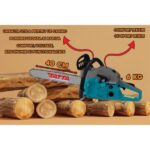 Професионален бензинов трион TATTA TD 5200 BL, 2.95 HP, 9000 RPM - Image 3